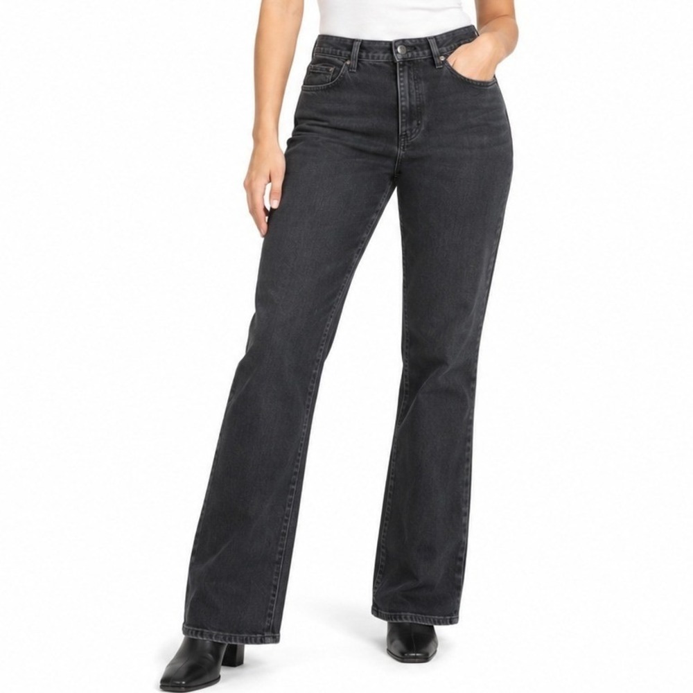 Lauren Jeans Co Jeans Women 12 Dark Wash Flare Premium Stretch Denim Pants
